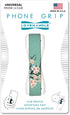 LOVEHANDLE Universal Phone Grip - Cherry Blossom Design Elastic Strap with White Base for Most Smartphones,