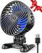 USB Desktop Small Fan - Stepless Speed Adjustment Portable Mini Fan, Quiet Powerful Airflow for Office Home