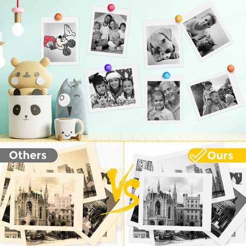10 Rolls Kids Camera Paper for VTech KidiZoom PrintCam Instant Print Camera, BPA Free Thermal Paper