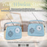 WENPZERAY 4 5W Portable AM FM Shortwave Vintage Radio Multifunctional Bluetooth Speaker Power Options Speaker TWS