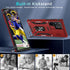 DEERLAMN Heavy Duty Shockproof Case for Samsung Galaxy S23 Ultra, Slide Camera Cover, Red Military Grade