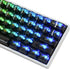 Fogruaden 61 Keys Black Clear Keycap Set, OSA Profile Transparent PC Material Keycaps, Compatible with 61 Key Cherry
