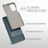 kwmobile Case for OnePlus 9 (EU/NA Version) - TPU Silicone Phone Cover with Soft Finish, Dark Slate