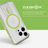 Tech21 Evo Crystal Kick Case for iPhone 15 Pro - Compatible with MagSafe - Impact Protection Case - Lime