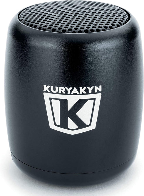 Kuryakyn 2204 Sidekix Mini Speaker, Wireless Bluetooth Audio Speakers with Remote Shutter, Satin Black