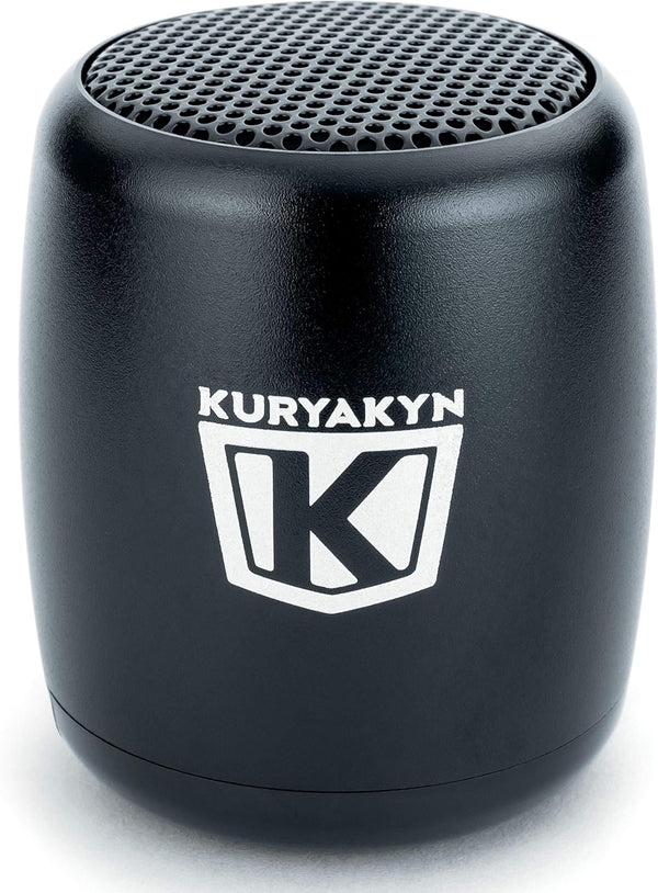 Kuryakyn 2204 Sidekix Mini Speaker, Wireless Bluetooth Audio Speakers with Remote Shutter, Satin Black