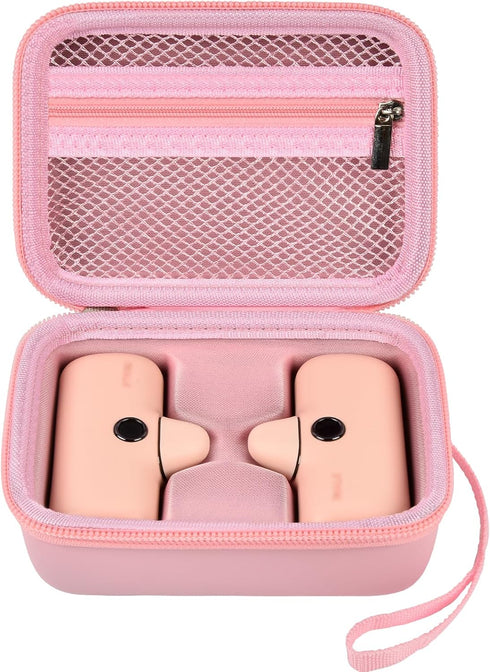 Carrying Case for 2PCS iWALK Portable Charger Power Bank, Pink Bag for Small Charging Battery Packs