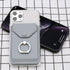 RFID Card Holder & Ring Stand for All Smartphones - Light Grey