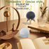 Real Wood Stand for Echo Dots (4th Gen, 5th Gen) - Wooden Mount with Metal Frame, Anti-Slip Silicone Pads