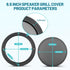 6.5 Inch Metal Mesh Round Speaker Grill Cover, Universal Radio Speaker Grills Decorative for Car Speaker Mounting Home Audio DIY, Mesh Subwoofer Grill Horn Guard Protective Case W/ 8PCS Screws