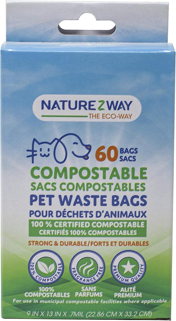 NATUREZWAY Pet Waste Bags, 60 CT