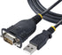StarTech.com 3ft USB to Serial Cable, DB9 Male RS232 to USB Converter, Prolific IC Adapter for
