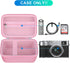 BOVKE Carrying Case for Fujifilm X100VI / X100V Digital Camera, Extra Mesh Pocket, Pink