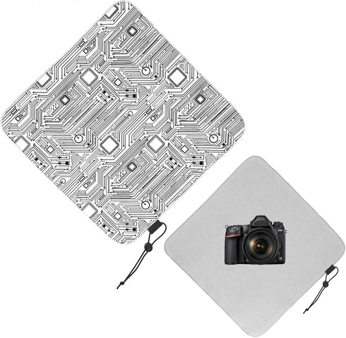 15 in Camera Wrap with Pouch, Anti-scratch Lens Protective Wrap, Flexible Travel Accessories for DSLR Mirrorless Camera