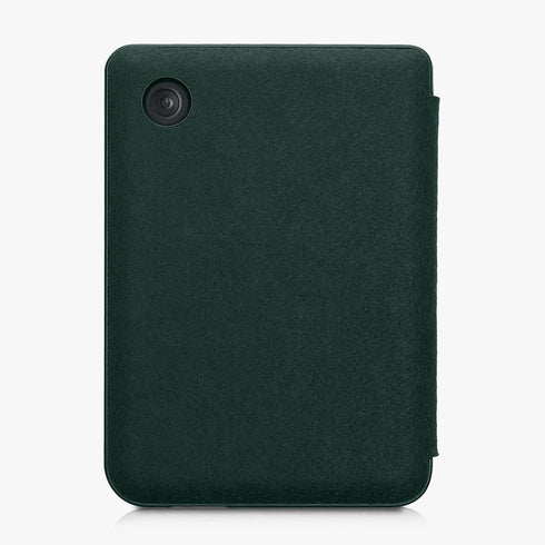 kwmobile Petrol Felt Fabric Case for Kobo Clara BW/Colour - Slim Book Style Protective Cover
