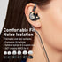 Vibes 202 Wired Earbuds - HiFi in Ear Monitor Headphones with Professional Noise Isolating Sound