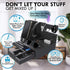 Black Nightstand Organizer for Dad - Best Birthday Gifts for Men to Organize Cellphone, Watch, Sunglasses & Accessories