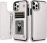 HianDier Wallet Case for iPhone 12 Pro MAX, 5G 6.7-inch Slim Protective Flip Folio with Credit Card Slot, White