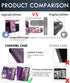 CASEOWL iPhone 13 Pro Max Wallet Case, Magnetic Detachable Leather Flip with 9 Card Holder, Strap, Marble Purple