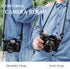 Camera Strap Rope, Neck and Shoulder Strap for Fujifilm X100VI X100V XS20 XT5, Canon EOS R6 R10, Nikon D850 - Black
