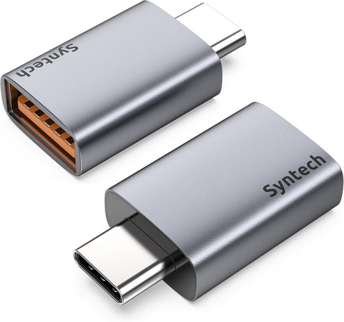 Syntech USB C to USB Adapter (2 Pack), 10Gbps USB 3.2 Gen 2, USB C Male to USB A Female for iPhone, iPad