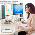 2 Pack 14.5 9.1, BONTEC Monitor Stand Height Adjustable Metal Riser with Pen Holder, White, x Ergonomic Desktop Stand