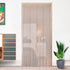Hysenm Door String Curtains, 39x79 Inch Champagne Panel Soft Balls for Room Divider Home Décor