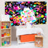Mocsicka Art Paint Birthday Banner for Kids - Colorful Graffiti Splatter Art Photography Background