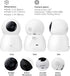 Scope Indoor 1080p HD Smart Auto-Tracking Security Camera, White, Motion Only