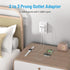 TROND 2 Prong Power Strip USB, 5 Outlet Splitter with 3 USB Ports (1 USB C), 2 to 3 Prong Outlet Adapter, Wall Mount