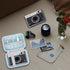 Hard Carrying Case for Fujifilm Instax Mini EVO Instant Camera, Travel Storage Case with Mesh Pocket, Blue