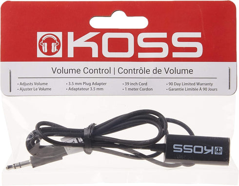 Koss 155954 VC20 Volume Control - 39-Inch Cord, Compatible with Cell Phones and Headphones