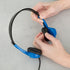 Egghead Heavy-Duty Kids' Stereo Headphones with Padded Ear Cups and 4' Cord, Adjustable Tangle-Free Stereo School Headphones, Blue
