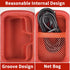 Carrying Case for iWALK Portable Charger, Fits Various Small Charging Battery Packs, Red Bag Only