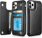 HianDier iPhone 11 Pro Case with Card Holder, Magnetic Closure Shockproof Cover for Women Men (Black)