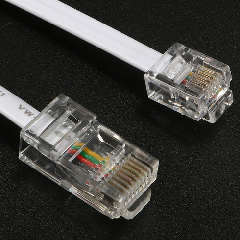 Uxcell Telephone RJ11 6P4C to RJ45 8P8C Connector Plug Cable for Landline