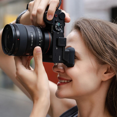 A7C A7CR 7CII 7C 7C A7C) Upgraded II Eyecup Eye Cup with Hot Shoe Cover, Soft Silicon Extended Viewfinder Eyepiece
