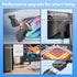 CERRXIAN 3.5mm 1080P@60Hz HDMI to VGA Adapter with Audio Jack Cable,Gold Plated HDMI to VGA Digital Video Converter