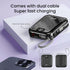 Winsway 10000mAh 22.5W 3A 4 2 Small Power Bank with Built in Cable, Fast Charging, Outputs Inputs, Mini Portable
