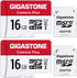 Gigastone 16GB Memory Card Pack of 2, Camera Plus Series, Speed Up to 85MB/s, Ideal for Full HD Video