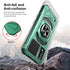 Nokia C210 Case with Tempered Glass Screen Protector, Military Grade Heavy Duty Shockproof Cover with Ring Kickstand,