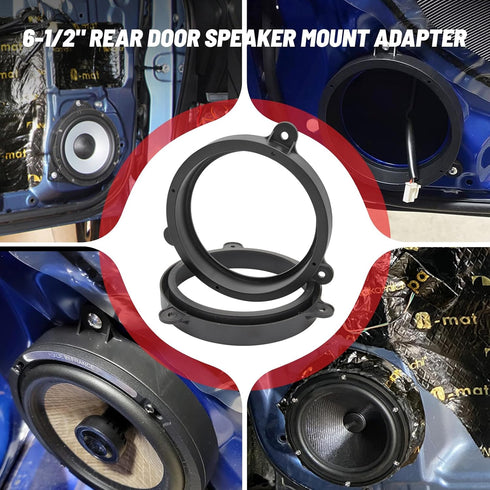 RED WOLF 6.5 Inch Rear Door Speaker Adapter with Speaker Harness for 2009-2011 Subaru Forester Outback Impreza