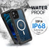 BEASTEK for iPhone 12 Waterproof Case, FSN Series IP68 Magnetic Shockproof Case with Built-in Screen Protector and MagSafe Protective Cover, iPhone 12 6.1 inch (Black)