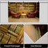 AOFOTO 7x5ft Vintage Luxury Study Bookshelf Backdrop Photography Home Office Two Sofa Business Conversation Room
