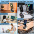 SMADOM Birthday Gift for Women Mom Men Dad Cell Phone Stand with Wireless Bluetooth Speaker and Portable Charger Led