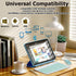 Bluetooth Wireless Keyboard and Mouse Combo, Ultra-Slim Ergonomic Rechargeable Set for Apple iPad iPhone Samsung (Green)