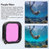 Underwater Camera Dive Filters for Gopro for 10 11 Black, Dive Filters with Waterproof Housing Case and Lanyard for Various Underwater Video and Photography Conditions ()