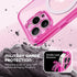 TIESZEN iPhone 15 Pro Max Case - Bright Pink, Dustproof, MagSafe Compatible, 9H Tempered Glass & Privacy Screen