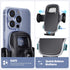 Car Phone Holder for Dashboard & Windshield, 360° Adjustable Suction Cup Holder for 4.8-7" Smartphones, Bumpy Roads