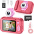 Kid Camera with 2.4in IPS Screen, 180° Flip Lens, Digital Selfie Camera with Playback Game for Ages 4-11
